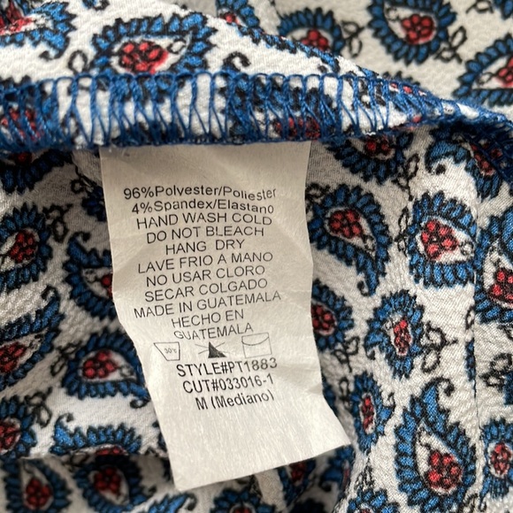 Paper Moon for Stitch Fix blue paisley, sleeveless blouse, size M - Picture 5 of 5